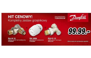 Promocja na zestaw grzejnikowy Danfoss w sklepie Thermshop 