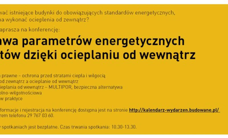 Kalendarz konferencji MULTIPOR w Polsce